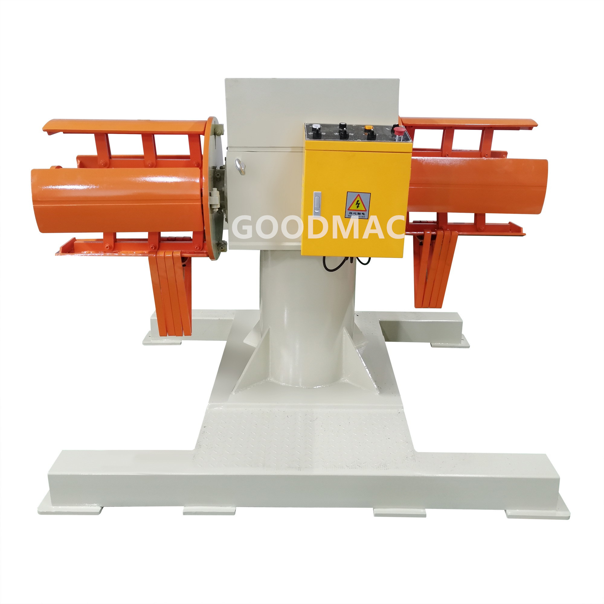 Motorized high quality double head decoilers, model MTD-200M, MTD-300M, MTD-400M, MTD-500M