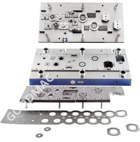 High speed electrical motor stator and rotor lamination stamping production line