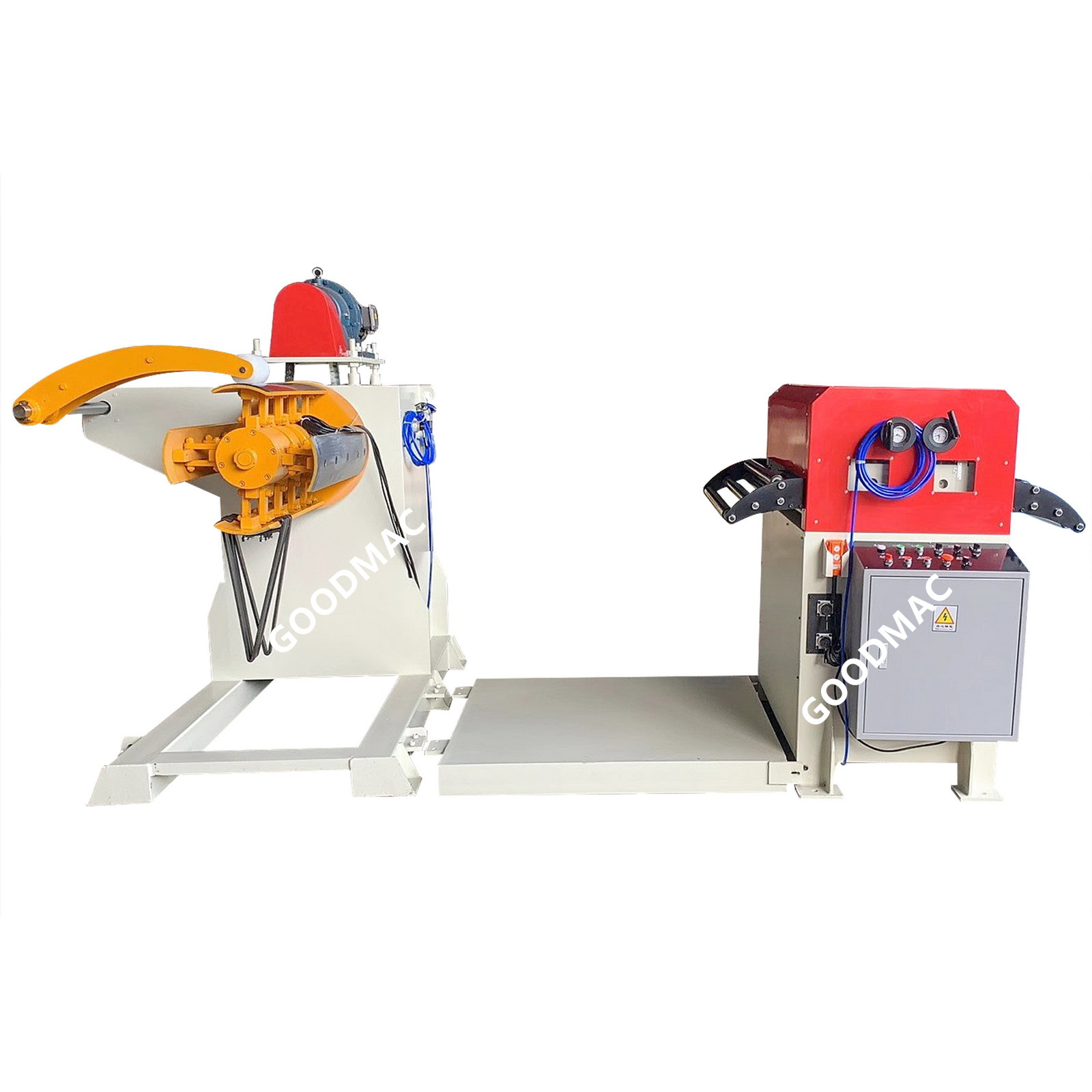 0.5-3.2mm decoiler and straightener 2 in 1, model TGL-300, TGL-400, TGL-500, TGL-600, TGL-